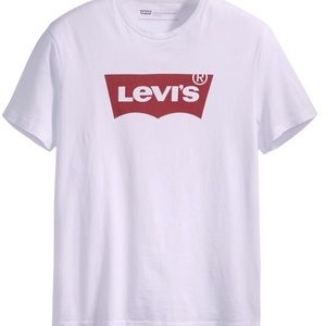 Levis , white and red , size small